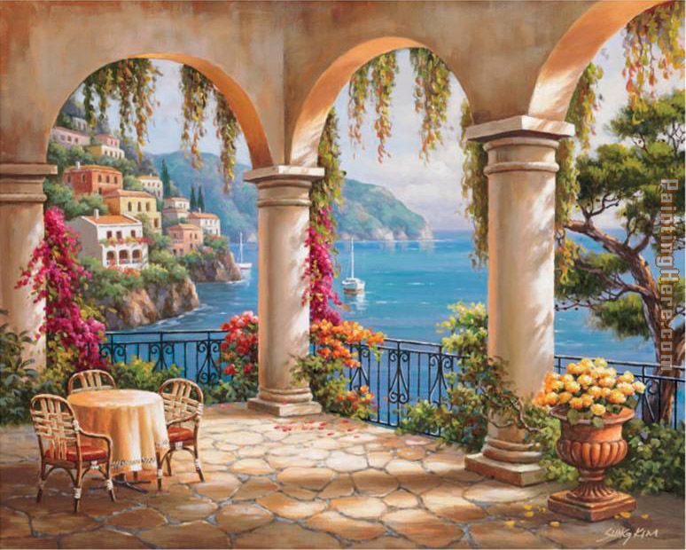 Terrace Arch II painting - Sung Kim Terrace Arch II art painting